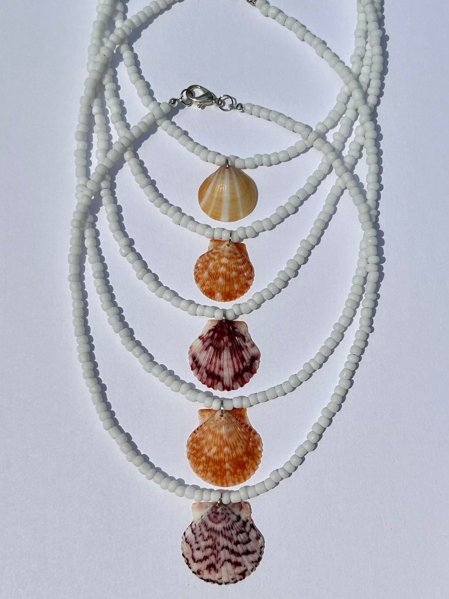 Summer shell necklaces